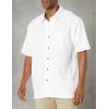 Quiksilver Men’s Quiksilver Men’s Manele Bay Button Up Floral Collared Shirt(White)