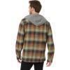 Quiksilver Men’s Sandbar Hooded Long Sleeve Flannel Woven, Capital Red, Large