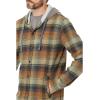 Quiksilver Men’s Sandbar Hooded Long Sleeve Flannel Woven, Capital Red, Large