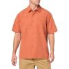 Quiksilver Men’s Centinela 4 Button Up Comfort Fit Pocket Shirt(Mango Centinela 241)