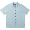 Quiksilver Men’s Men’s Tahiti Palms 4 Button Up Floral Collared Shirt(Starlight Blue 241)