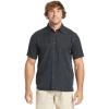 Quiksilver Men’s Quiksilver Men’s Manele Bay Button Up Floral Collared Shirt(Black)