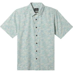 Quiksilver – Mens Hana Bay Shirt, Color Reef Water PRNT 4, Size: Large