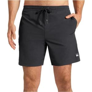 Quiksilver Waterman Collection Men’s UPF 50 Stretch Swim Volley Short(Black)
