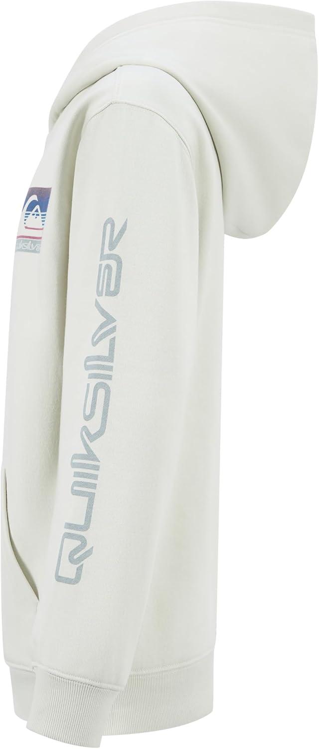 image:imageQuiksilver Boys Fullzip Fleece Hoodie Sweatshirt With Front Pouch PocketSilver Birch Sun