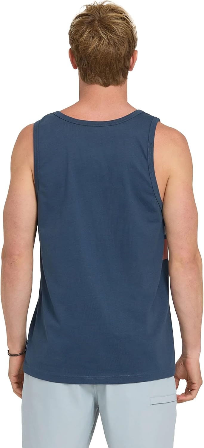 image:imageQuiksilver Mens Original Stripe Tank Top Regular Fit Dark Denim