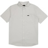 Quiksilver Shore Break Classic Men’s Short Sleeve Button Down Shirt – Micro Chip Grey