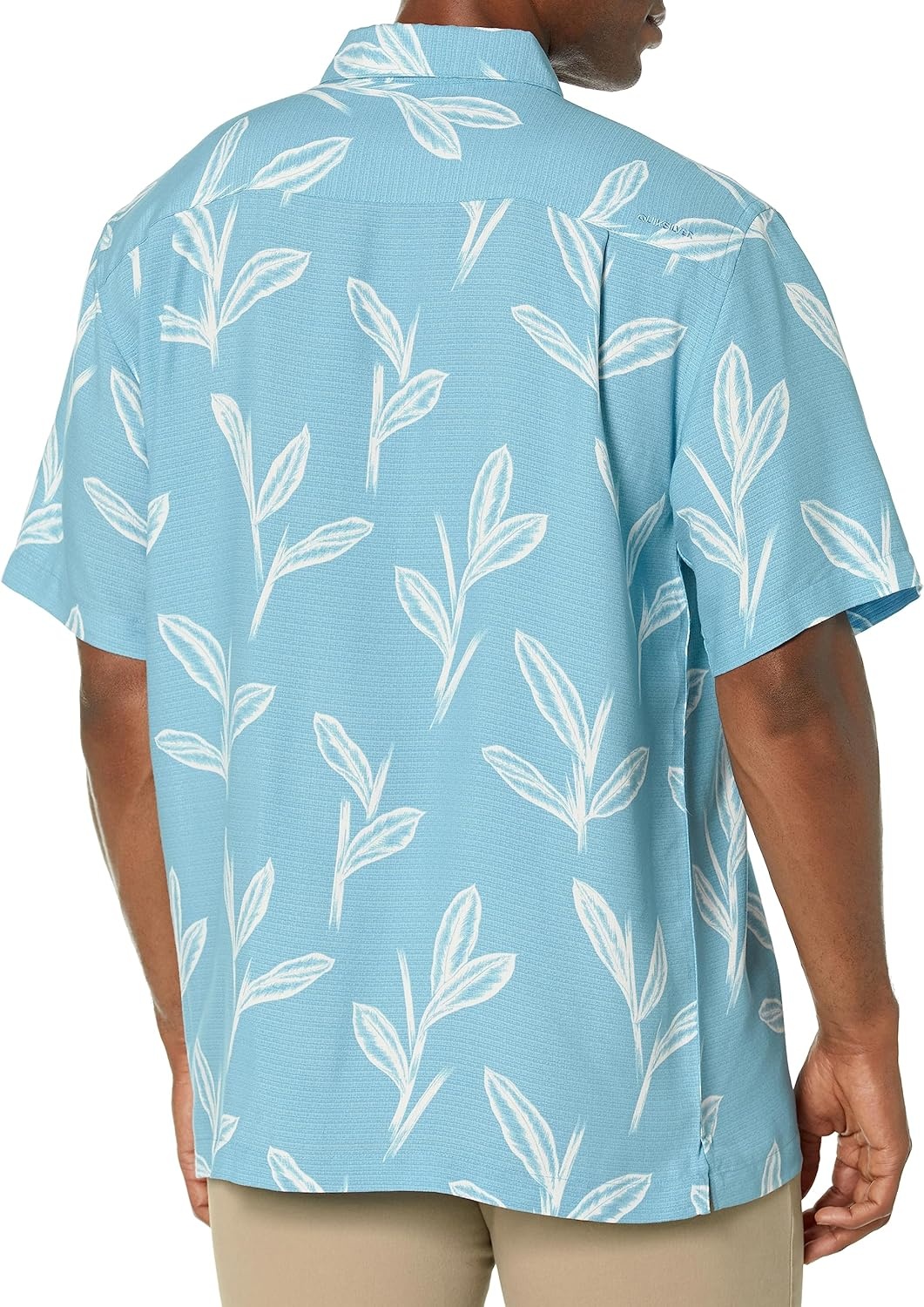 image:imageQuiksilver Mens Mens Kings Cliff Button Up Woven ShirtDusk Blue Ginger Stalks 233