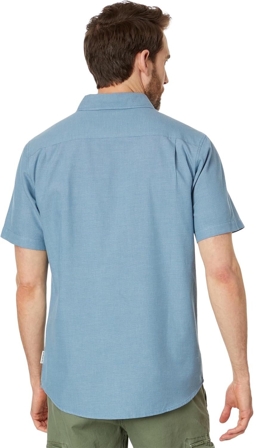 image:imageQuiksilver Mens Quiksilver Mens Shoreline Classic Button Up Woven TopBlue Shadow 241