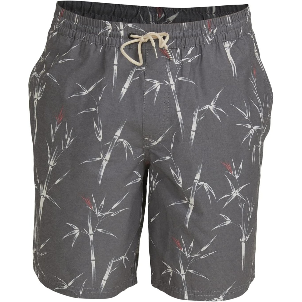 image:imageQuiksilver Mens Deck Stripe Volley Volley Swim Trunk Bathing SuitBlack Pre Chopsticks Volley