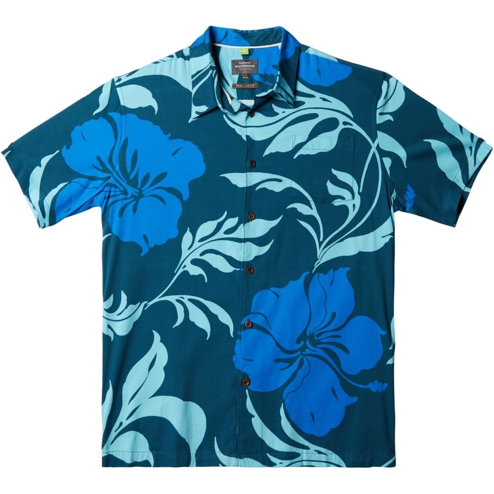 image:imageQuiksilver Mens Mens Sail Palm Button Up Woven TopSeaport Big Charmer Big Charmer