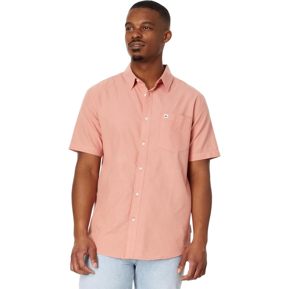 image:imageQuiksilver Mens Quiksilver Mens Shoreline Classic Button Up Woven TopCanyon Clay 241