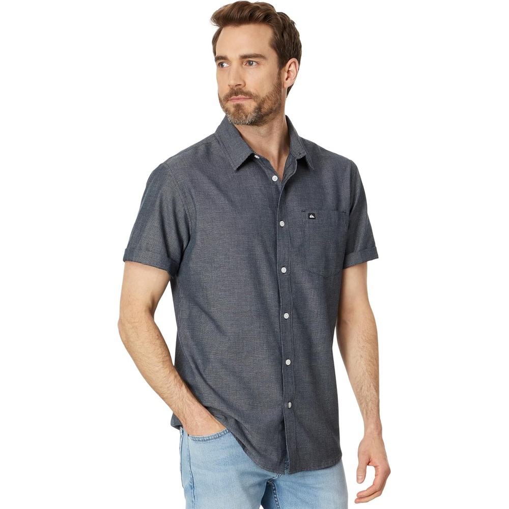 image:imageQuiksilver Mens Quiksilver Mens Shoreline Classic Button Up Woven TopDark Navy 241