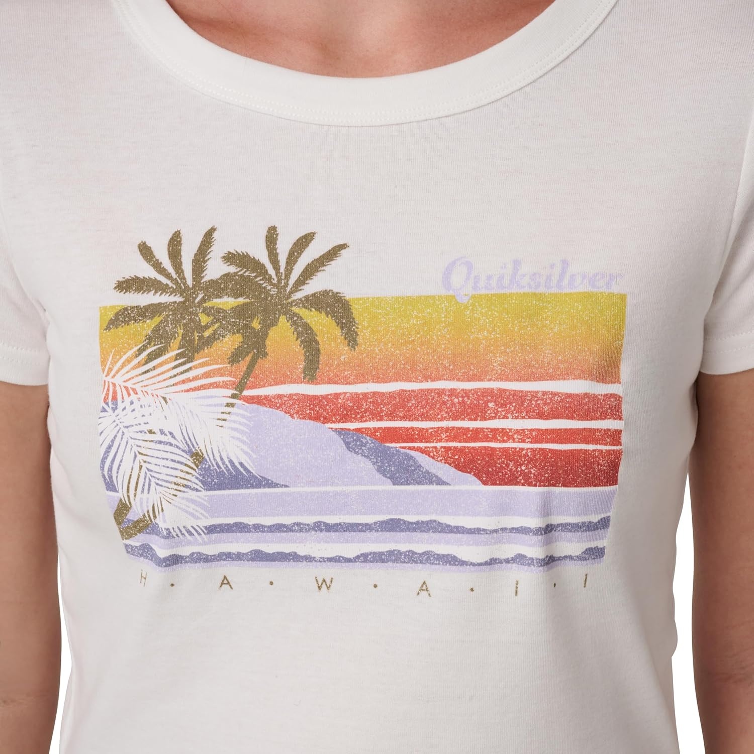 image:imageQuiksilver Womens Womens Hawaiian Sunset Baby TeeWhite