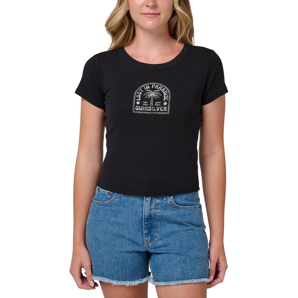 image:imageQuiksilver Womens Womens Lost in Paradise Baby TeeBlack