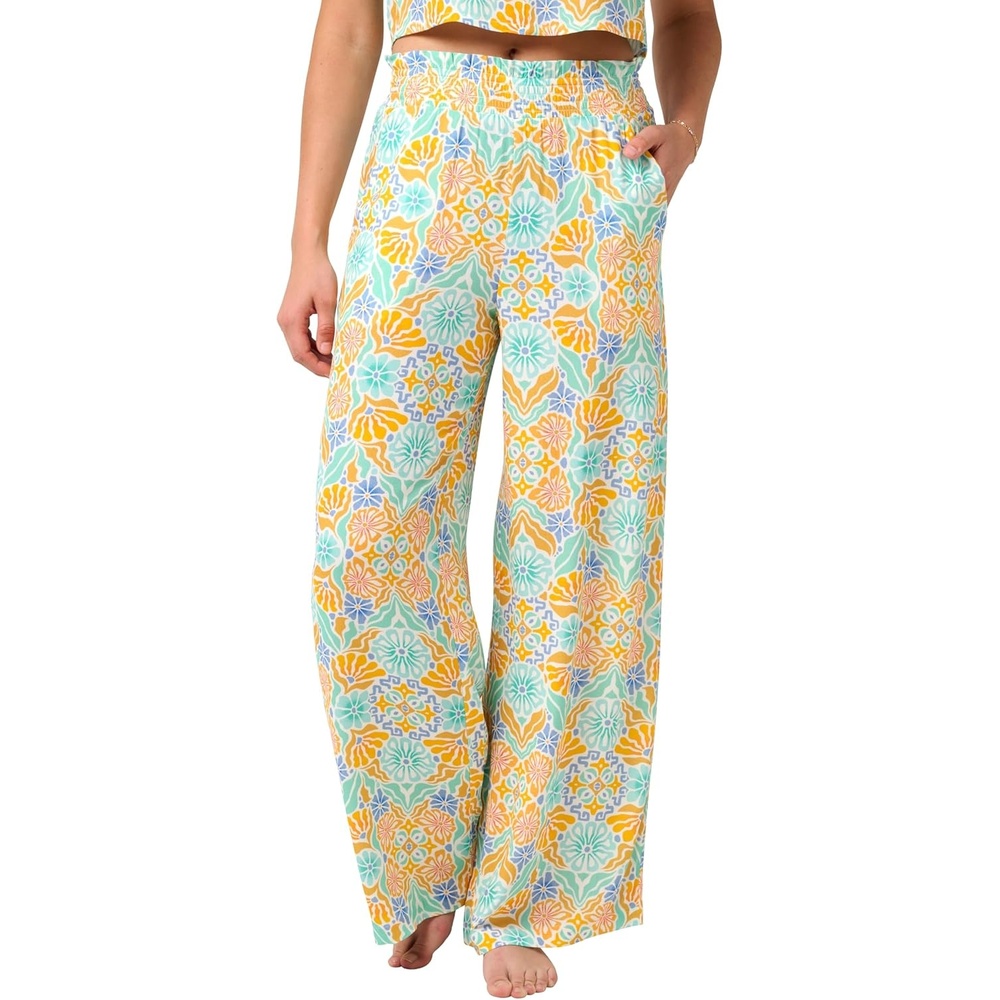 image:imageQuiksilver Womens Womens Sun Chaser Sun Blooms Print PantSurf Green