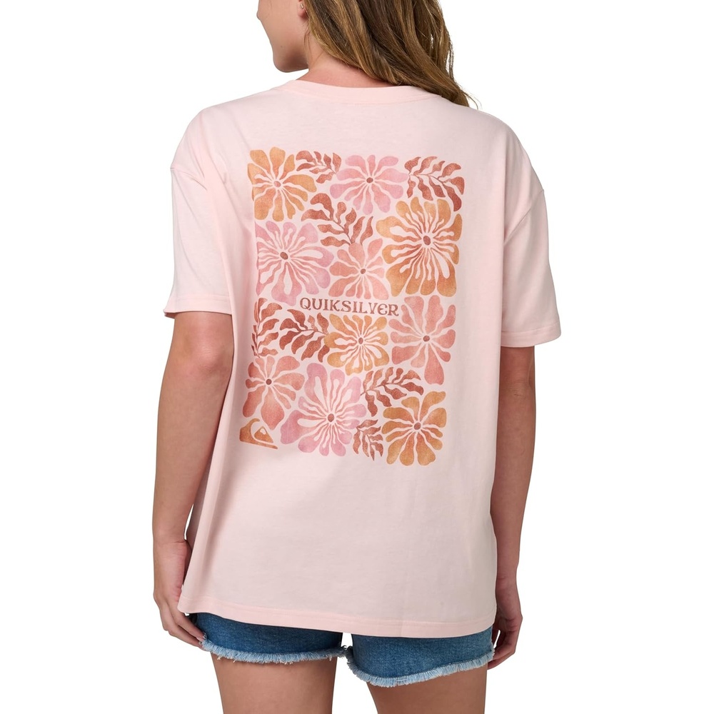 image:imageQuiksilver Womens Womens Terra Flora Boyfriend TShirtPink Salt