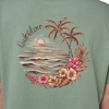 Quiksilver Women’s Women’s Island Time Cropped Boyfriend T-Shirt(Sage Pebble)