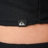 Quiksilver Women’s Women’s Rhea Solid Cropped Rib Tank Top(Black)