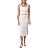 Quiksilver Women’s Women’s Rhea Solid Cropped Rib Tank Top(White)