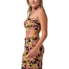 Quiksilver Women’s Women’s Sunkissed Maui Vacation Print Bandeau(Black)