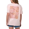 Quiksilver Women’s Women’s Terra Flora Boyfriend T-Shirt(Pink Salt)