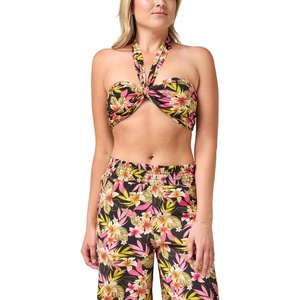 Quiksilver Women’s Women’s Sunkissed Maui Vacation Print Bandeau(Black)