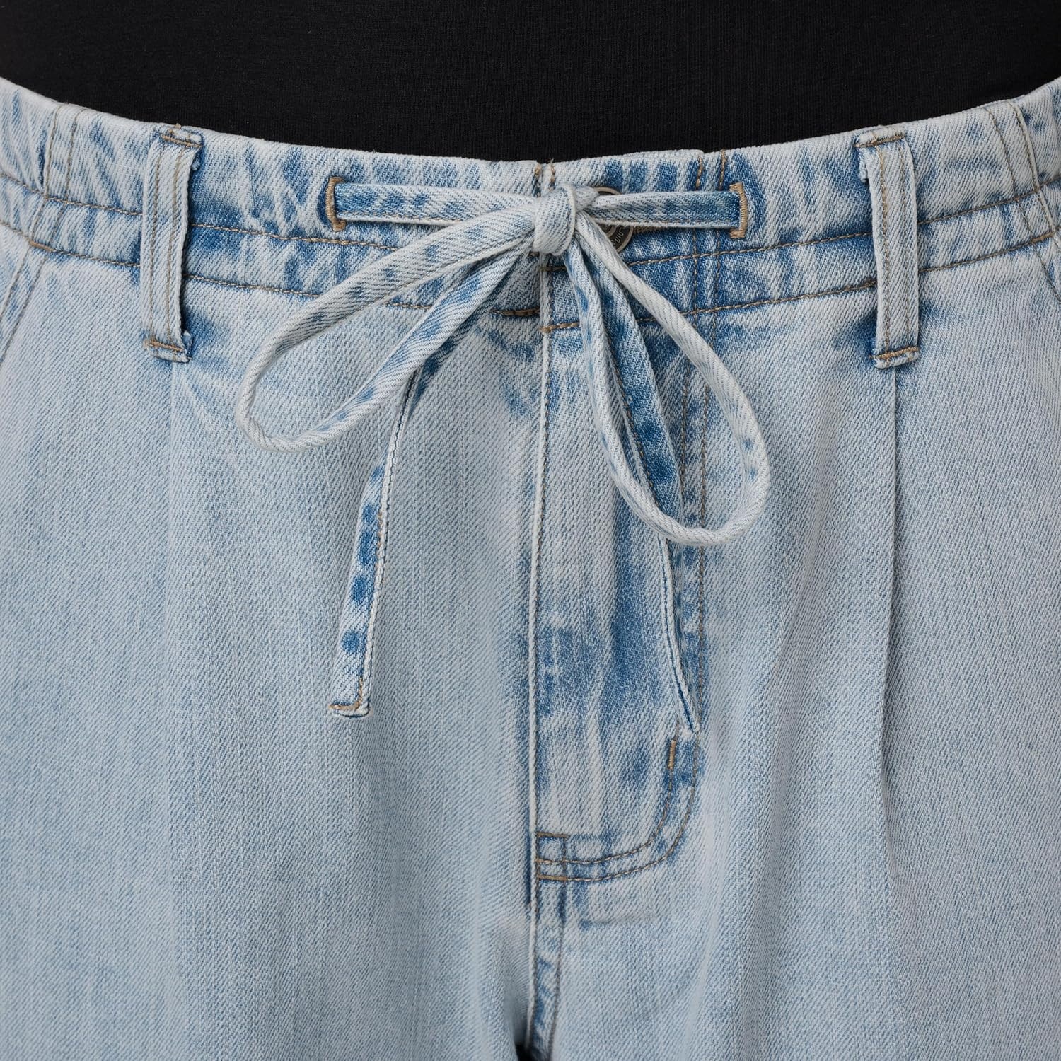 image:imageQuiksilver Womens Womens Tidepool High Rise Drawstring Waist JeanDusty Blue