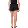 Quiksilver Women’s Women’s Barbados Solid Textured Elastic Waist Short(Black)