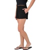 Quiksilver Women’s Women’s Barbados Solid Textured Elastic Waist Short(Black)