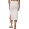 Quiksilver Women’s Women’s Cora Bay Solid Ribbed Midi Skirt(White)