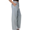 Quiksilver Women’s Women’s Tidepool High Rise Drawstring Waist Jean(Dusty Blue)