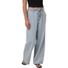 Quiksilver Women’s Women’s Tidepool High Rise Drawstring Waist Jean(Dusty Blue)