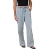 Quiksilver Women’s Women’s Tidepool High Rise Drawstring Waist Jean(Dusty Blue)
