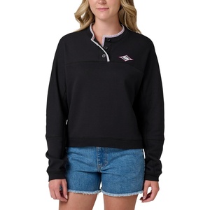 Quiksilver Women’s Women’s Shallow Waters Henley Sweatshirt(Black)