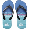 Quiksilver Boys Boy’s Molokai Art Flip Flop Youth(Black Blue)