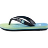 Quiksilver Boys Boy’s Molokai Art Flip Flop Youth(Blue/Blue/Green 233)