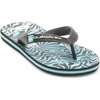 Quiksilver Boys Boy’s Molokai Art Flip Flop Youth(Blazer Navy)