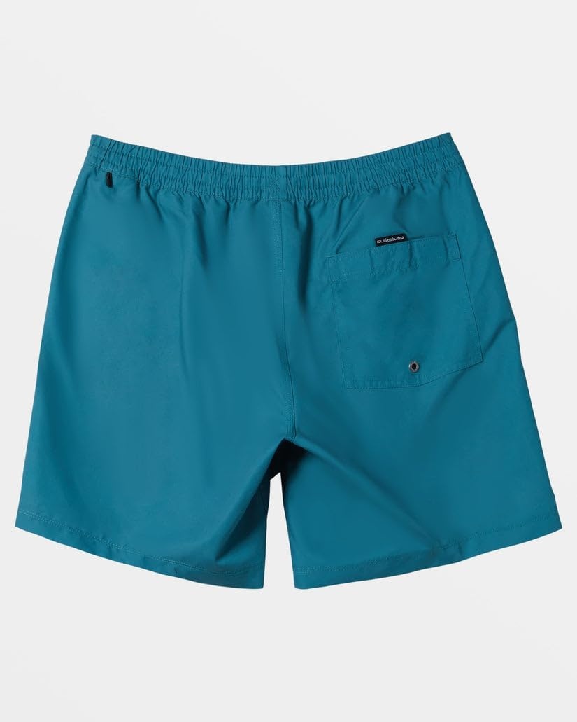 image:imageQuiksilver Mens Everyday Solid Volley 17 Elastic Waist Volley Swim TrunkColonial Blue