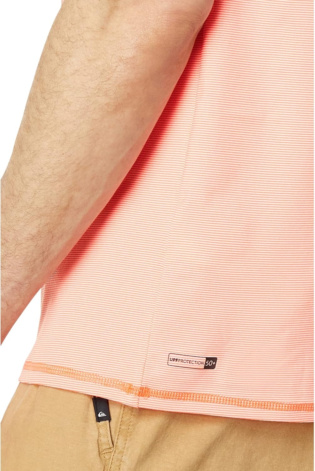 image:imageQuiksilver Mens Heritage Heather Ss Short Sleeve Rashguard Surf TeeFresh Salmon Heather