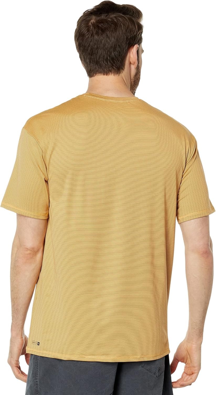 image:imageQuiksilver Mens Heritage Heather Ss Short Sleeve Rashguard Surf TeeWheat Heather
