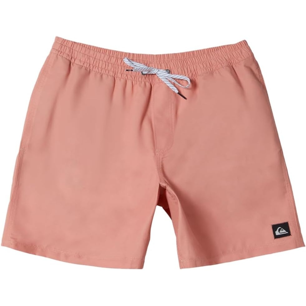 image:imageQuiksilver Mens Everyday Solid Volley 17 Elastic Waist Volley Swim TrunkCanyon Clay