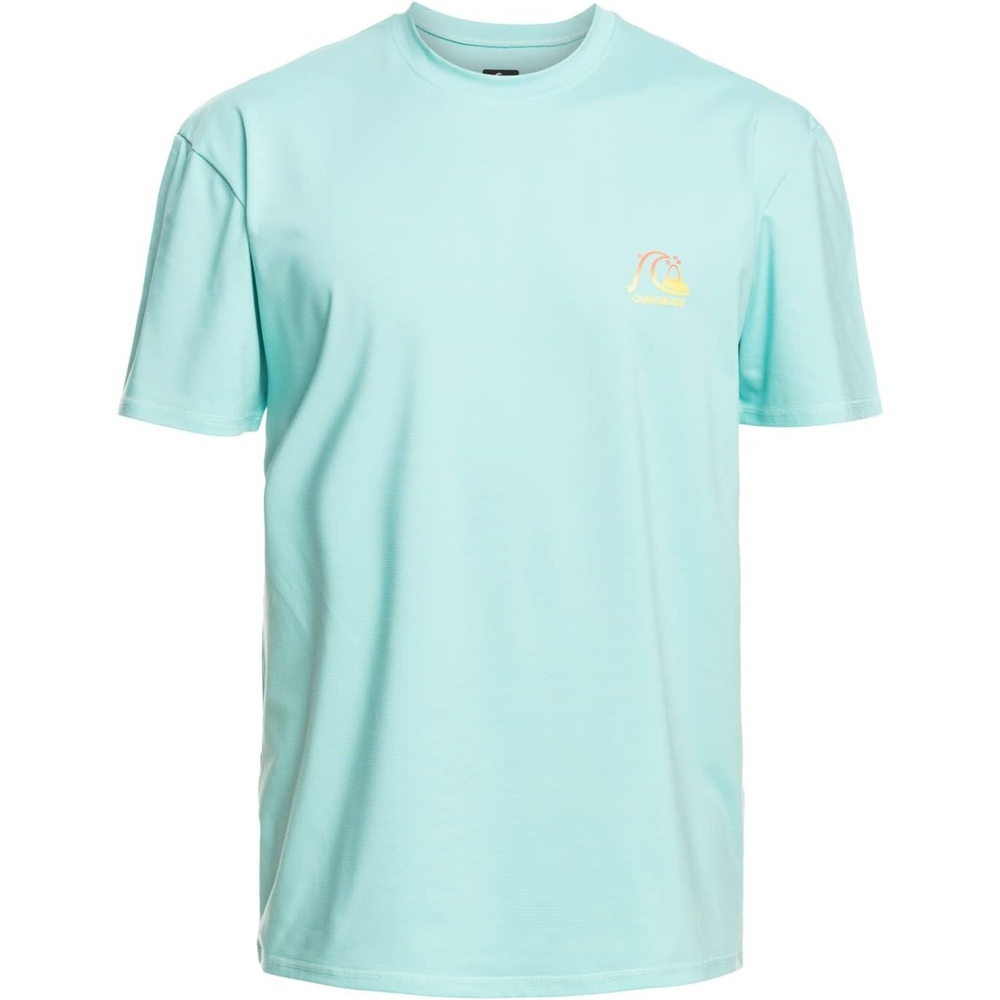 image:imageQuiksilver Mens Heritage Heather Ss Short Sleeve Rashguard Surf TeeAngel Blue Heather
