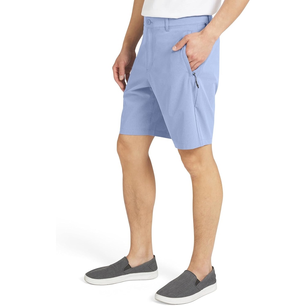 image:imageQuiksilver Mens Quick Dry Performance Fixed Waist 7 Inch Water Friendly Hybrid ShortsFlintstone