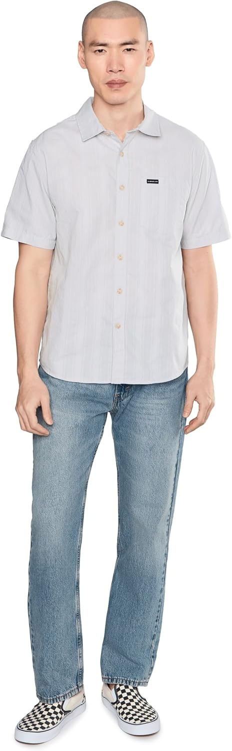 image:imageQuiksilver Mens Dobby Stripe Classic WovenMicro Chip