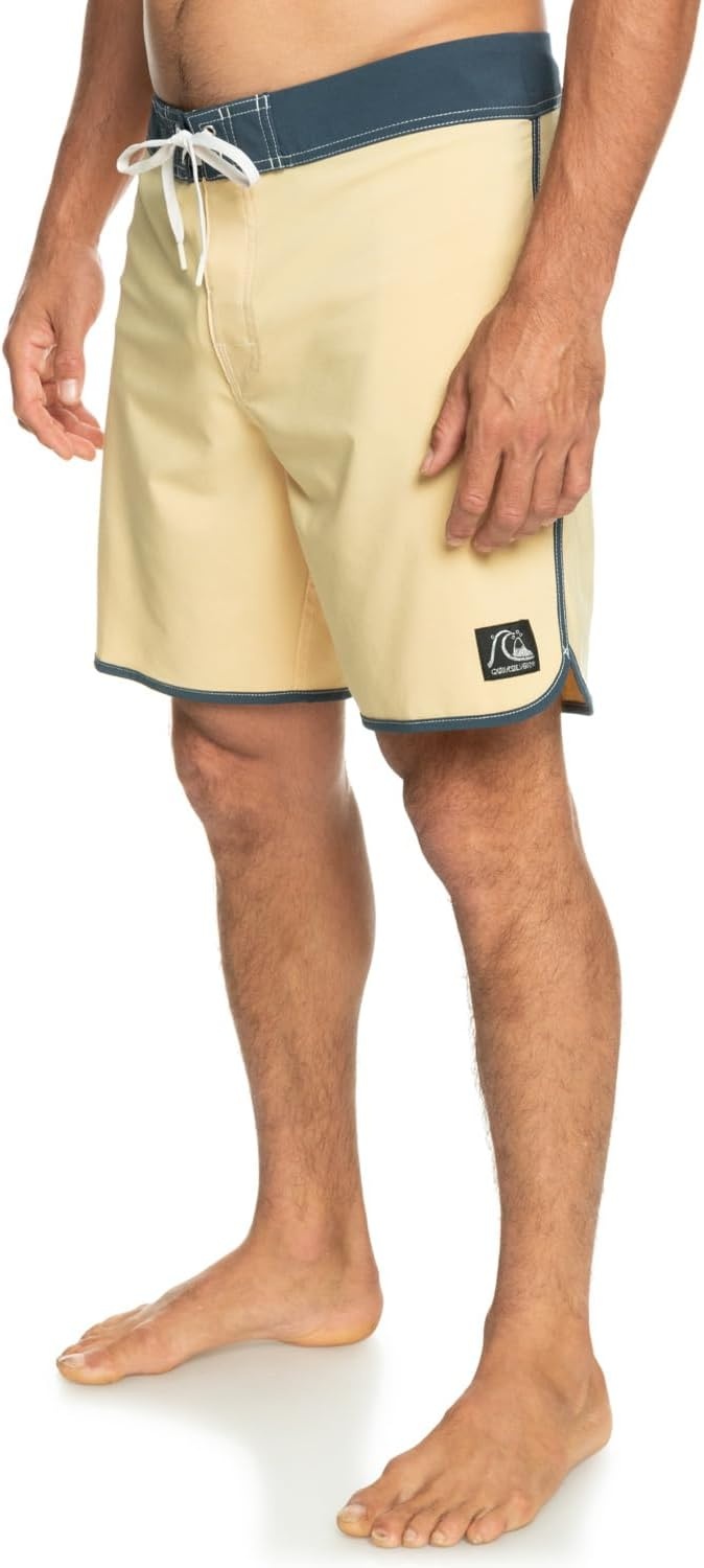 image:imageQuiksilver Mens Original Scallop 18 Boardshort Swim TrunkWheat