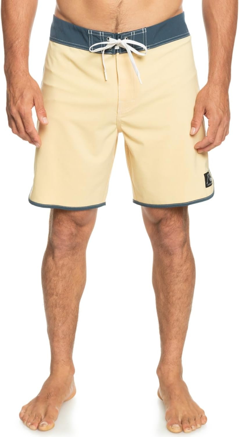 image:imageQuiksilver Mens Original Scallop 18 Boardshort Swim TrunkWheat