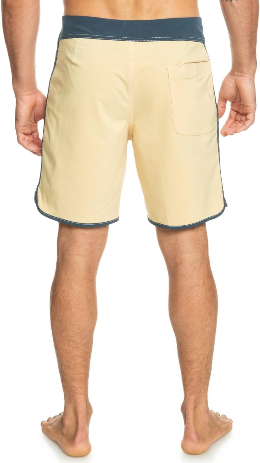 image:imageQuiksilver Mens Original Scallop 18 Boardshort Swim TrunkWheat