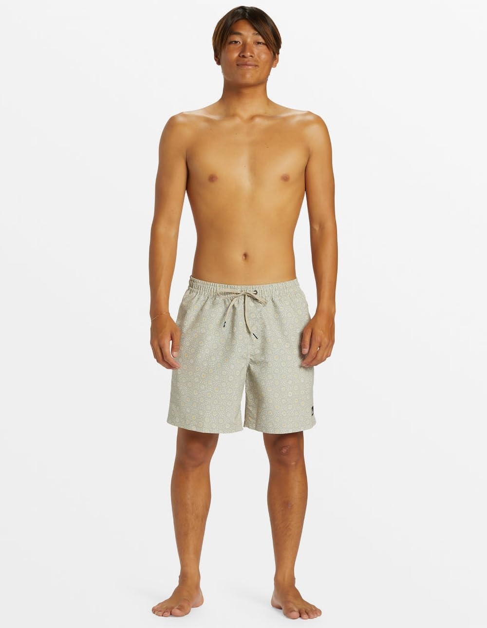 image:imageQuiksilver Mens Remade Mix Volley 17nb Elastic Waist Volley Swim TrunkSilver Birch