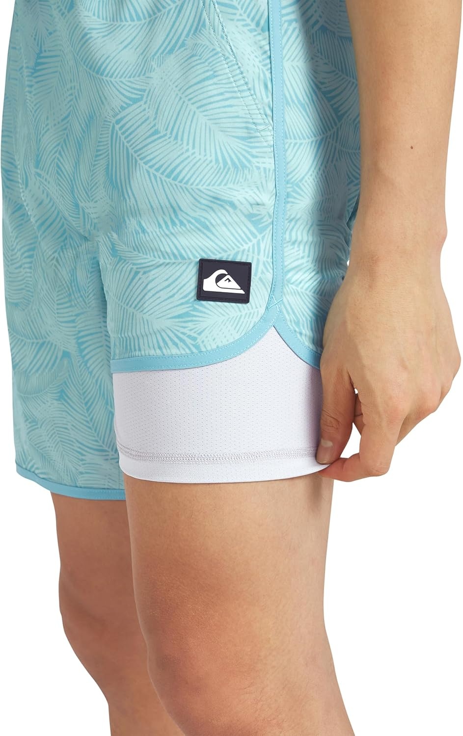 image:imageQuiksilver Mens Swimwear Regular Fit Stretchable Comfort Liner Swim Trunks SXXLFloral Design Blue Haze